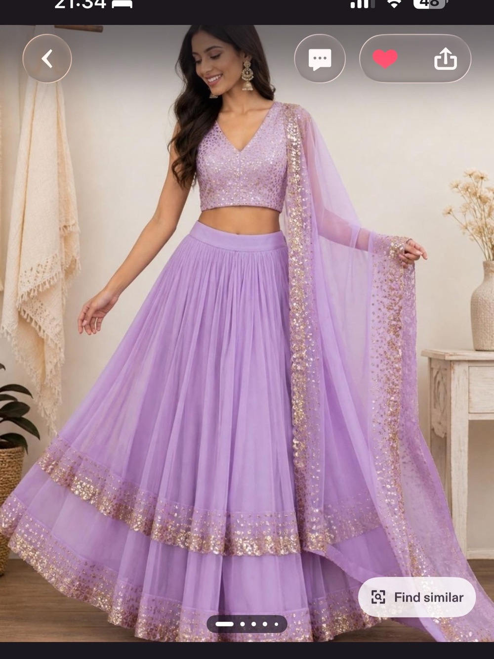 Lavender Lehenga
